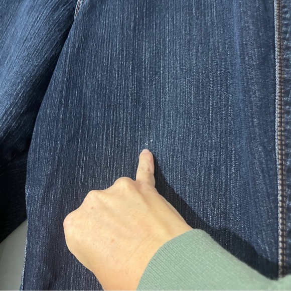 Lane Bryant Tighter Tummy Technology Dark Blue Y2K Flare Jeans Women's 18 - Picture 7 of 14